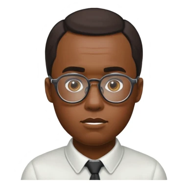 diddy with glasses but white sticker