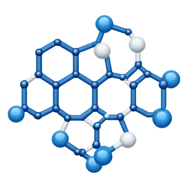 Molécule graphique sticker