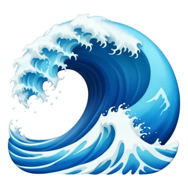tsunami wave sticker