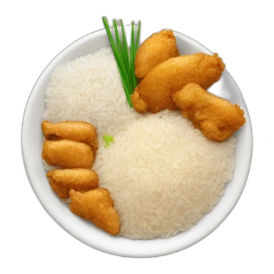 rice and chicken meal sticker