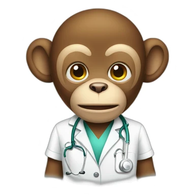 medical monkey sticker