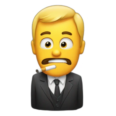 Gazo fumant une cigarette sticker