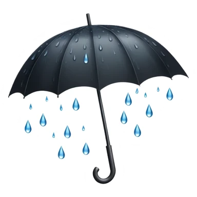 umbrella with rain sticker