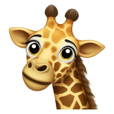 giraffe crying sticker