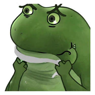 Man crying while holding his neck  sticker