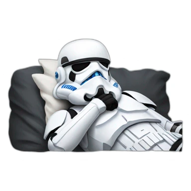 sleeping stormtrooper sticker