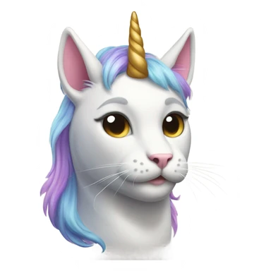 cat riding unicorn sticker