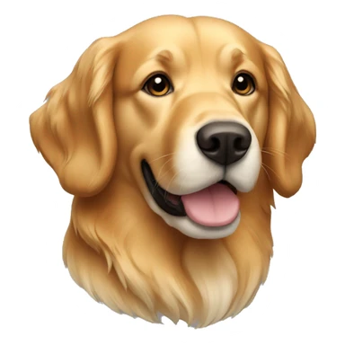 golden retriver female ginger sticker
