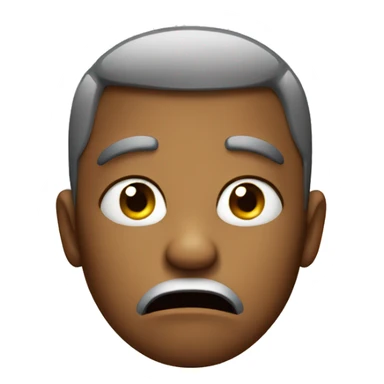 Irritated face  sticker