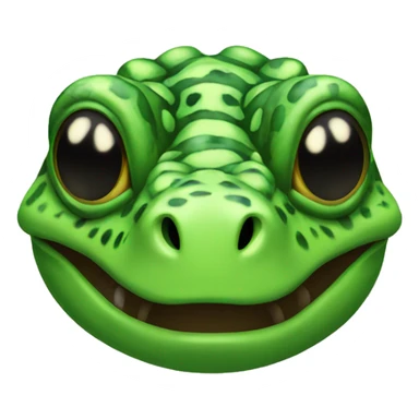 Green Gila Monster Head sticker