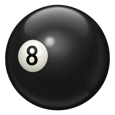 As este emoji 🎱 pero ponele un 1 a la par del ocho  sticker