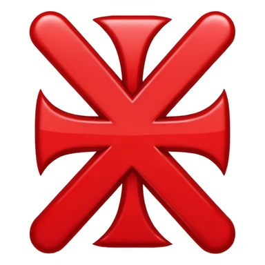 general red x symbol sticker