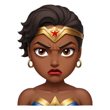 Angry Wonder Woman sticker