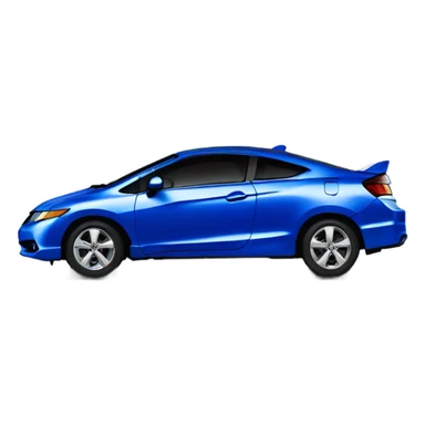 Blue 2010 Honda civic coupe sticker
