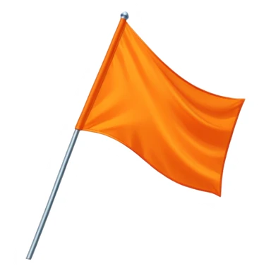 Double triangular orenge Flag sticker