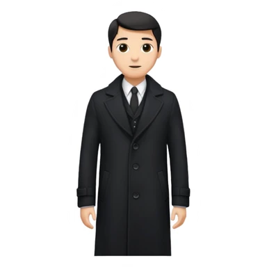 black overcoat sticker