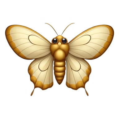 moth spirit surprised wing spread sticker