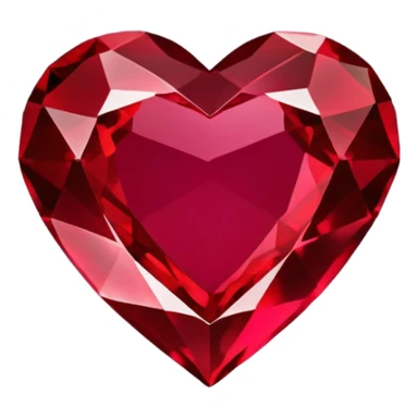 Heart shaped precious stone sticker