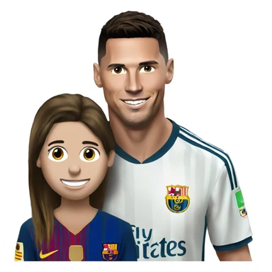 ronaldo wth messi sticker