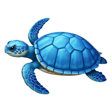 a blue turtle sticker