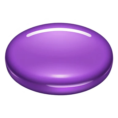 metallic purple oval candy sticker
