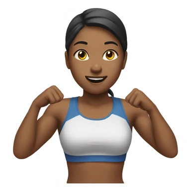 a girl throwing a fit sticker