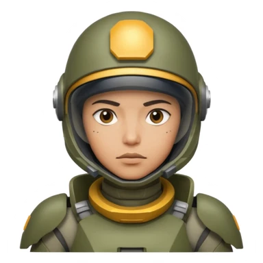 space fighter soldier sticker