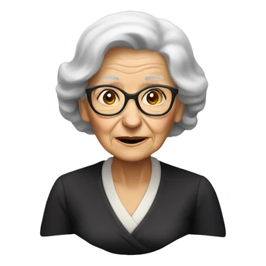 Old lady widow sticker