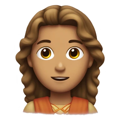 Jesús abrazando a una niña sticker