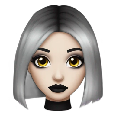 goth-girl-makeup sticker