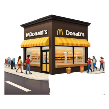 Mcdonalds street sticker