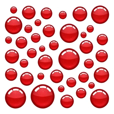 red glitter anonymous sticker