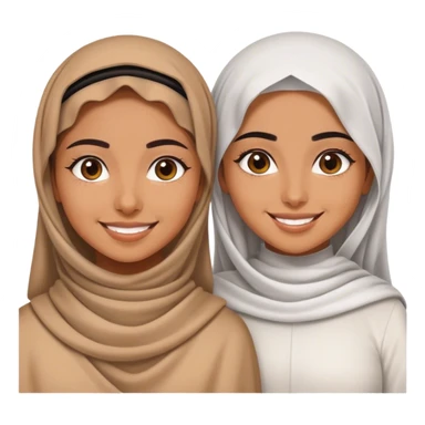Jordanian and Saudi bestfriends girls sticker