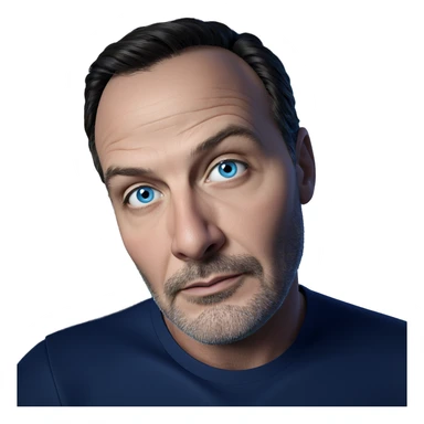 handsome man with blue eyes sticker