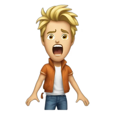 nicky dolan screaming sticker