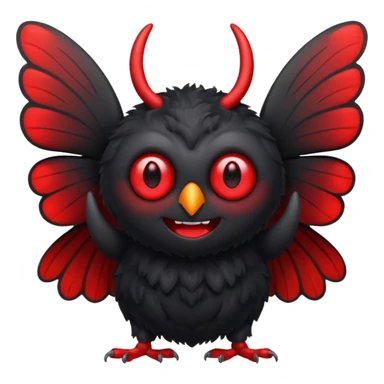 Creat an emoji of the mothman sticker