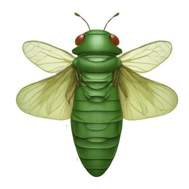 cicada with dress sticker
