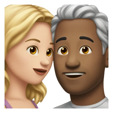 kiss on the cheek sticker