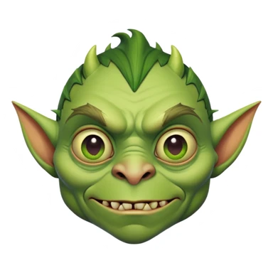 goblin with facial features closely resembling Steven Miller sticker