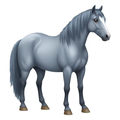 Blue roan horse  sticker