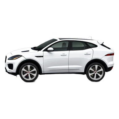 Jaguar E Pace white car 2019 but make it girly  sticker