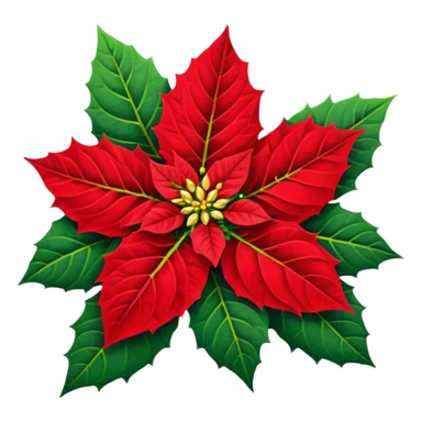 poinsettia sticker