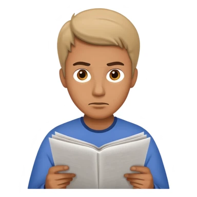 read paper with no rection man sticker