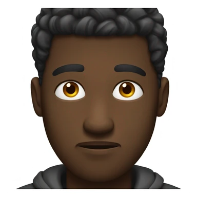 Black man bored sticker