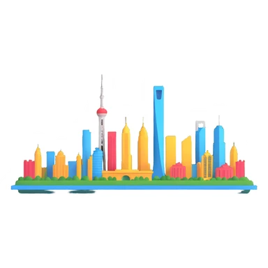 Guangzhou skyline sticker