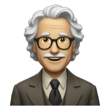 Albert Eistein with light and speed sticker