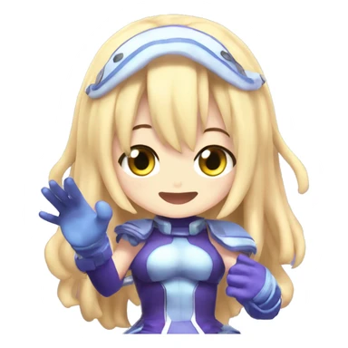 hyperdimension neptunia neptune TAKING off her gloves sticker