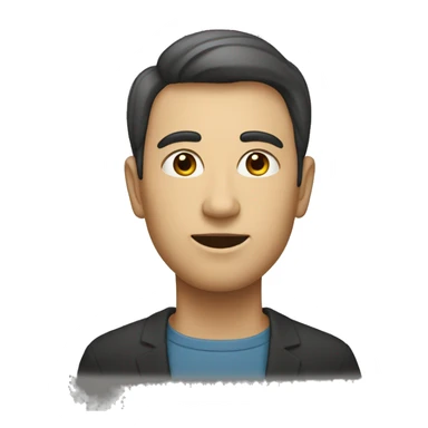 Un homme avec une tête triangle sticker