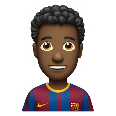 a person in a barcalona shirt sticker