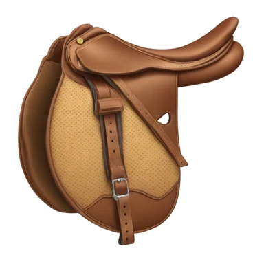 English saddle no straps  sticker
